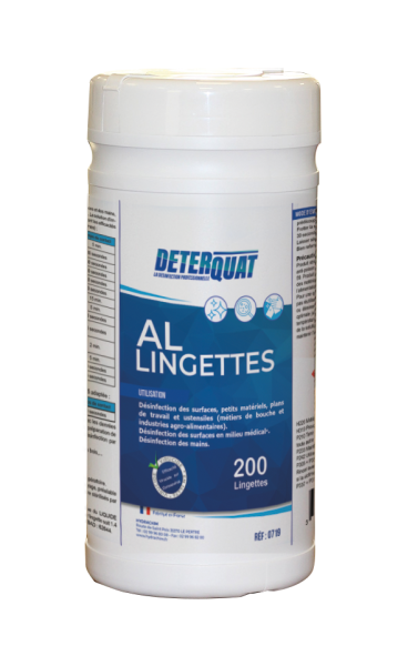 Deterquat Al Lingettes Agro Bleues Pro / Boite De 200 Produits d'entretien
