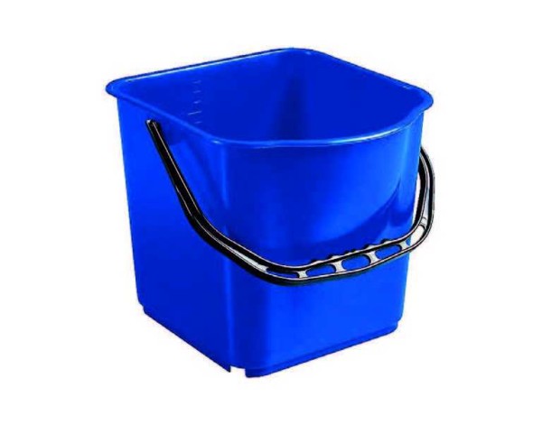 Seau Polyethylene Capacite 15L Bleu Matériel de nettoyage manuel