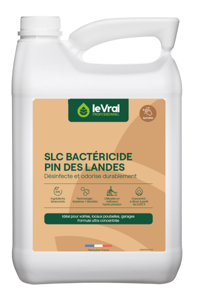 Le vrai professionnel slc bactéricide pin des landes désinfectant odorisant puissant 5 Litres Surodorant & nettoyant VO