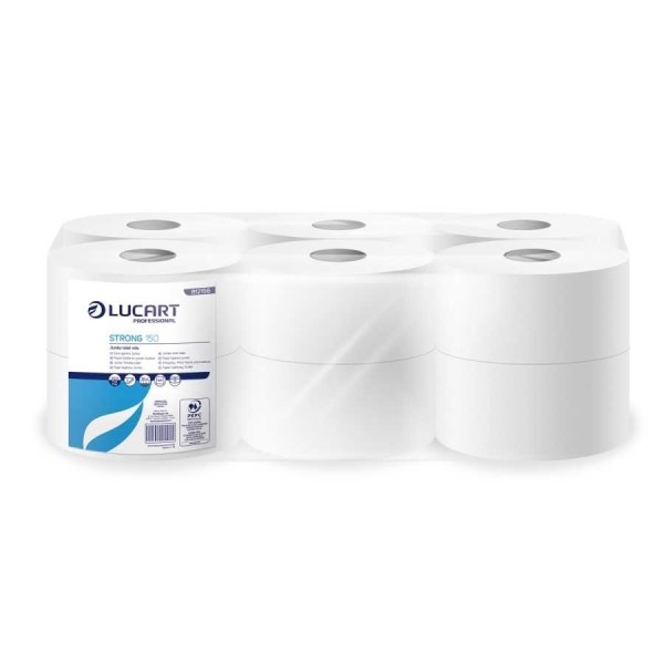 Papier Hygiénique blanc Mini Jumbo le colis de 12 Papier toilette et distributeur